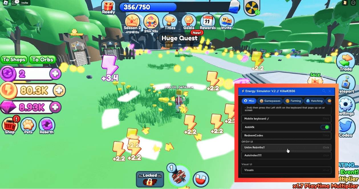 Energy Simulator Script