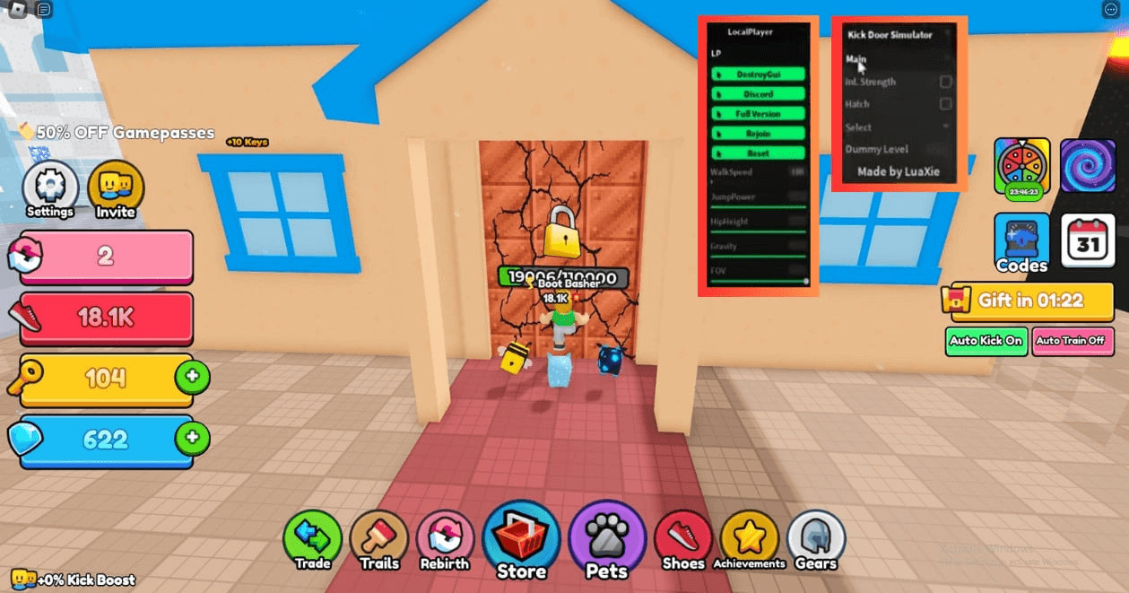Kick Door Simulator Script