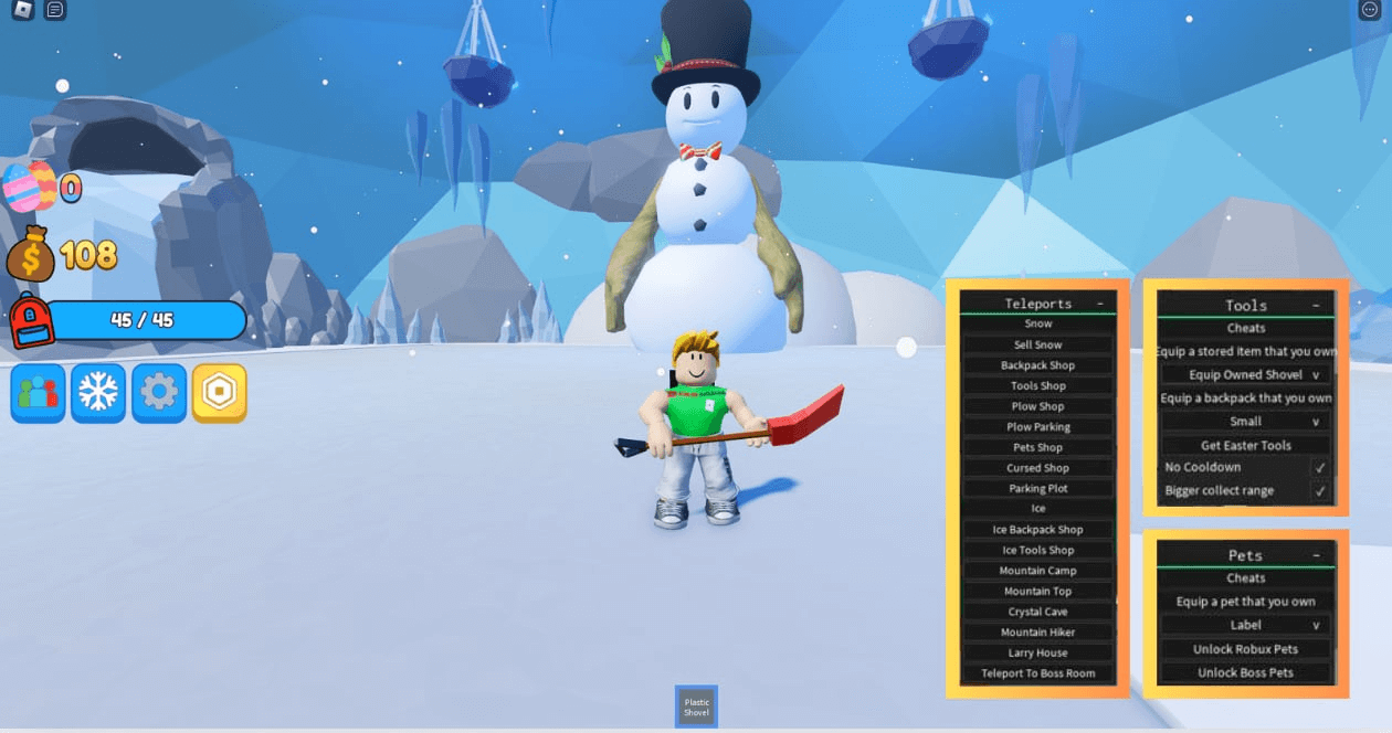 Snow Shoveling Simulator Script
