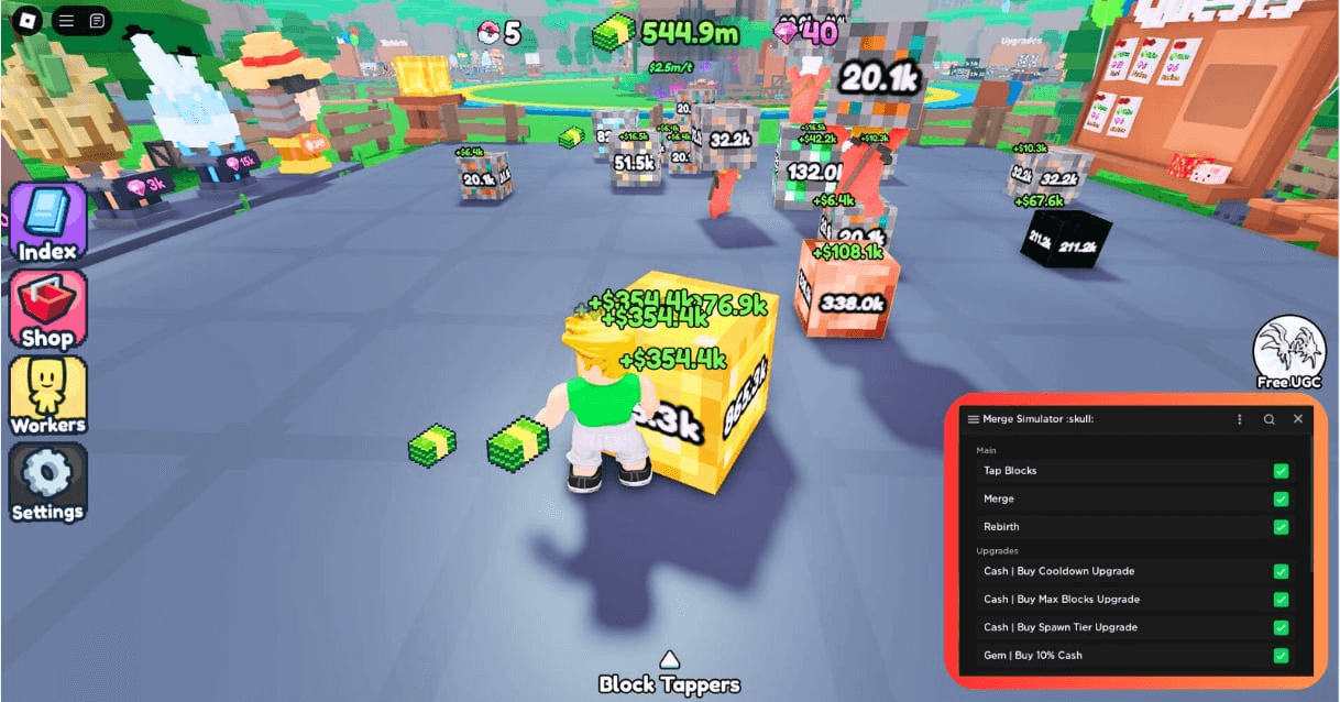 Merge Simulator Script