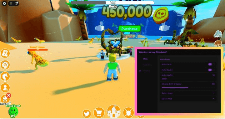 Warriors Army Simulator Script