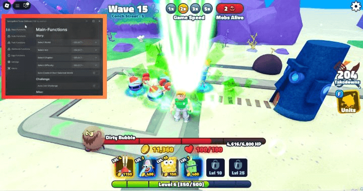 Spongebob Tower Defense Script