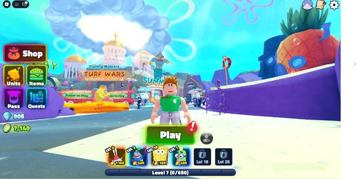 Spongebob Tower Defense Script