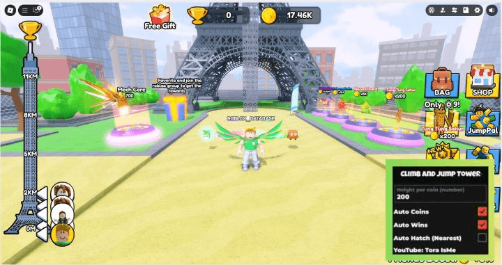 Climb and Jump Tower Script