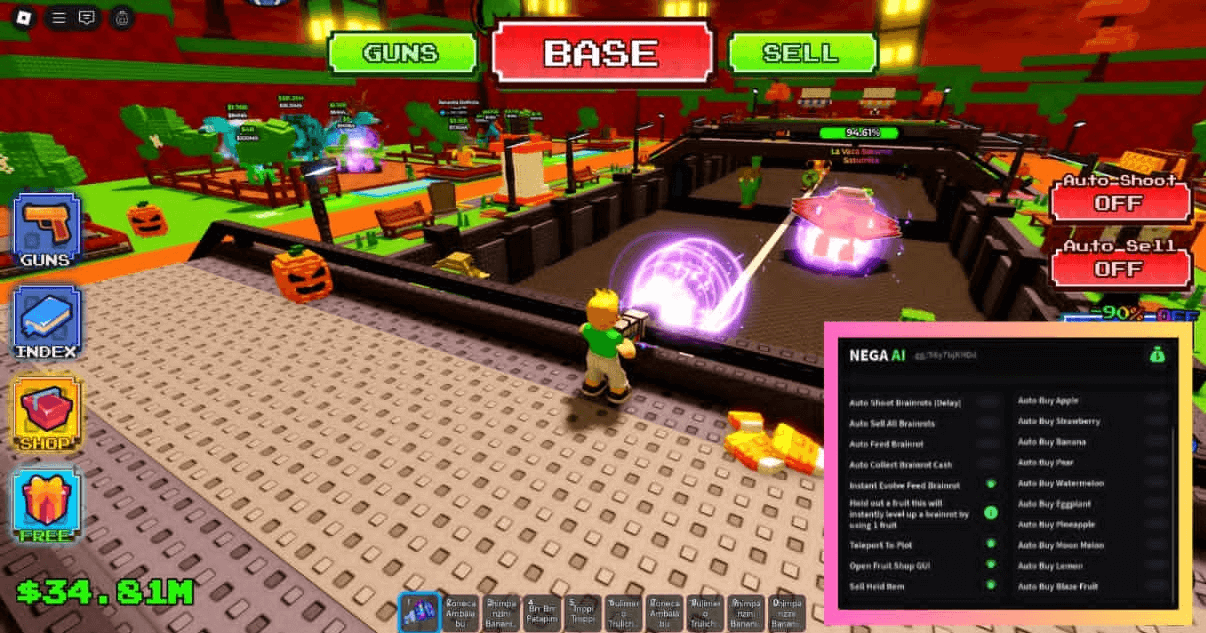 Shoot a Brainrot Script