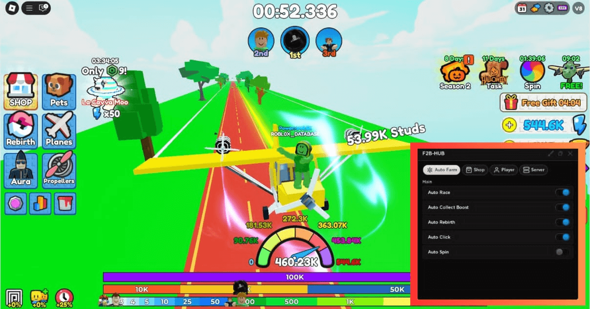 Plane Race with 99 Propellers Script