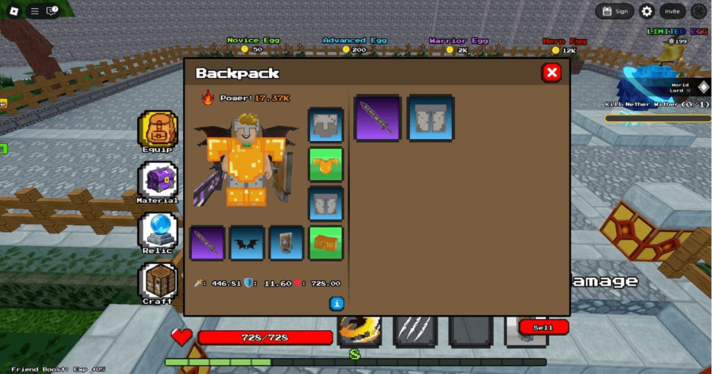 Slasher Blade Loot Script