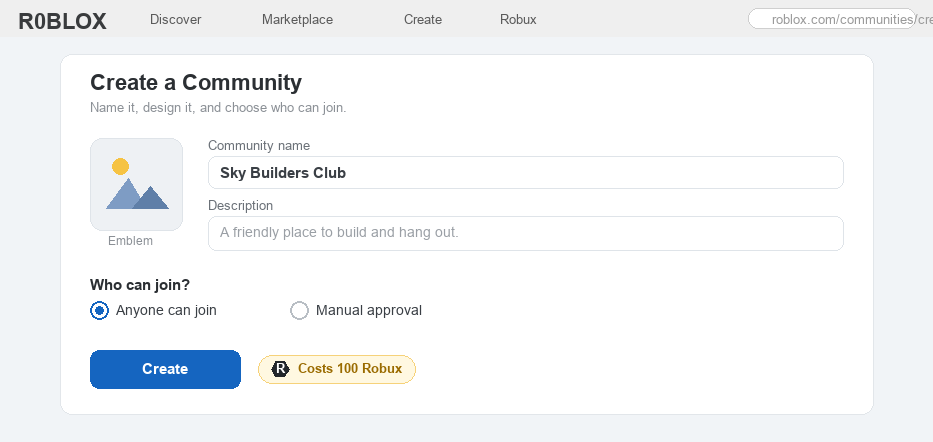 How to Make a Group on Roblox