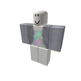 Free Items 147 Pastel Starburst Top with Gray Jacket - free Roblox item
