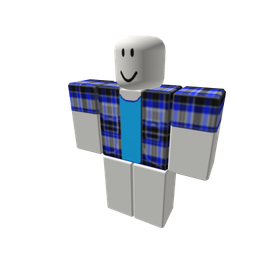 Free Items 124 Blue Plaid Shirt - free Roblox item