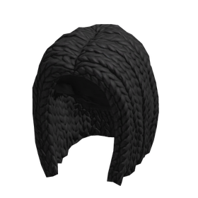 Free Items 54 Braided Hair - Black - free Roblox item