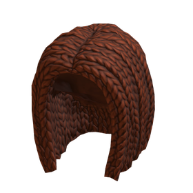 Free Items 57 Braided Hair - Red - free Roblox item
