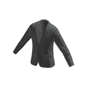 Free Items 127 Business Coat - Striped Gray - free Roblox item