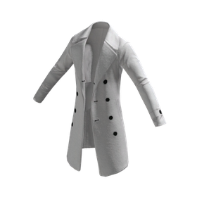 Free Items 157 Trench Coat - White - free Roblox item