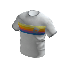 Free Items 154 Striped T-Shirt - White - free Roblox item