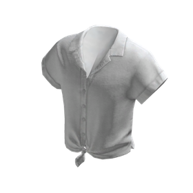 Free Items 156 Tie-Front Top - White - free Roblox item
