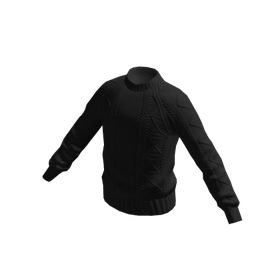 Free Items 141 Knit Sweater - Black - free Roblox item