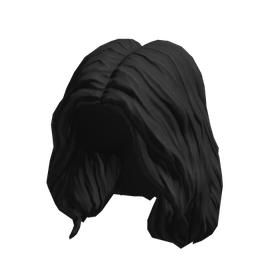 Free Items 116 Wavy Middle Part - Black - free Roblox item